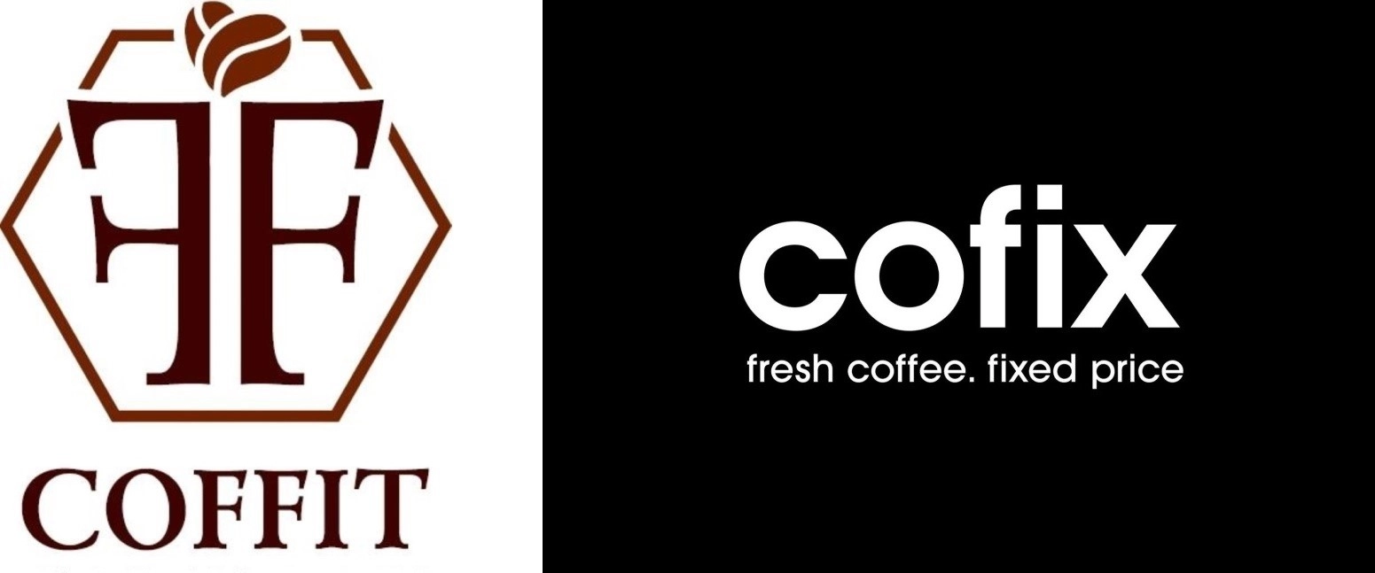 Сравнение лого компаний Coffit и Coffit